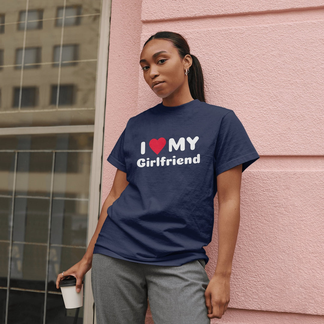 I Heart My Girlfriend Boyfriend Unisex T - Shirt - Matching Couple Valentines T - Shirt - I Love My Girlfriend T - shirt - I Love My Boyfriend Shirt - Gifts Handmade