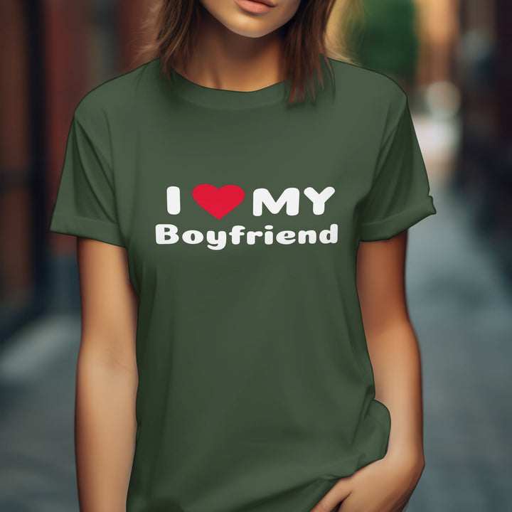 I Heart My Girlfriend Boyfriend Unisex T - Shirt - Matching Couple Valentines T - Shirt - I Love My Girlfriend T - shirt - I Love My Boyfriend Shirt - Gifts Handmade