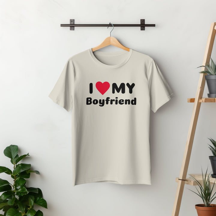 I Heart My Girlfriend Boyfriend Unisex T - Shirt - Matching Couple Valentines T - Shirt - I Love My Girlfriend T - shirt - I Love My Boyfriend Shirt - Gifts Handmade