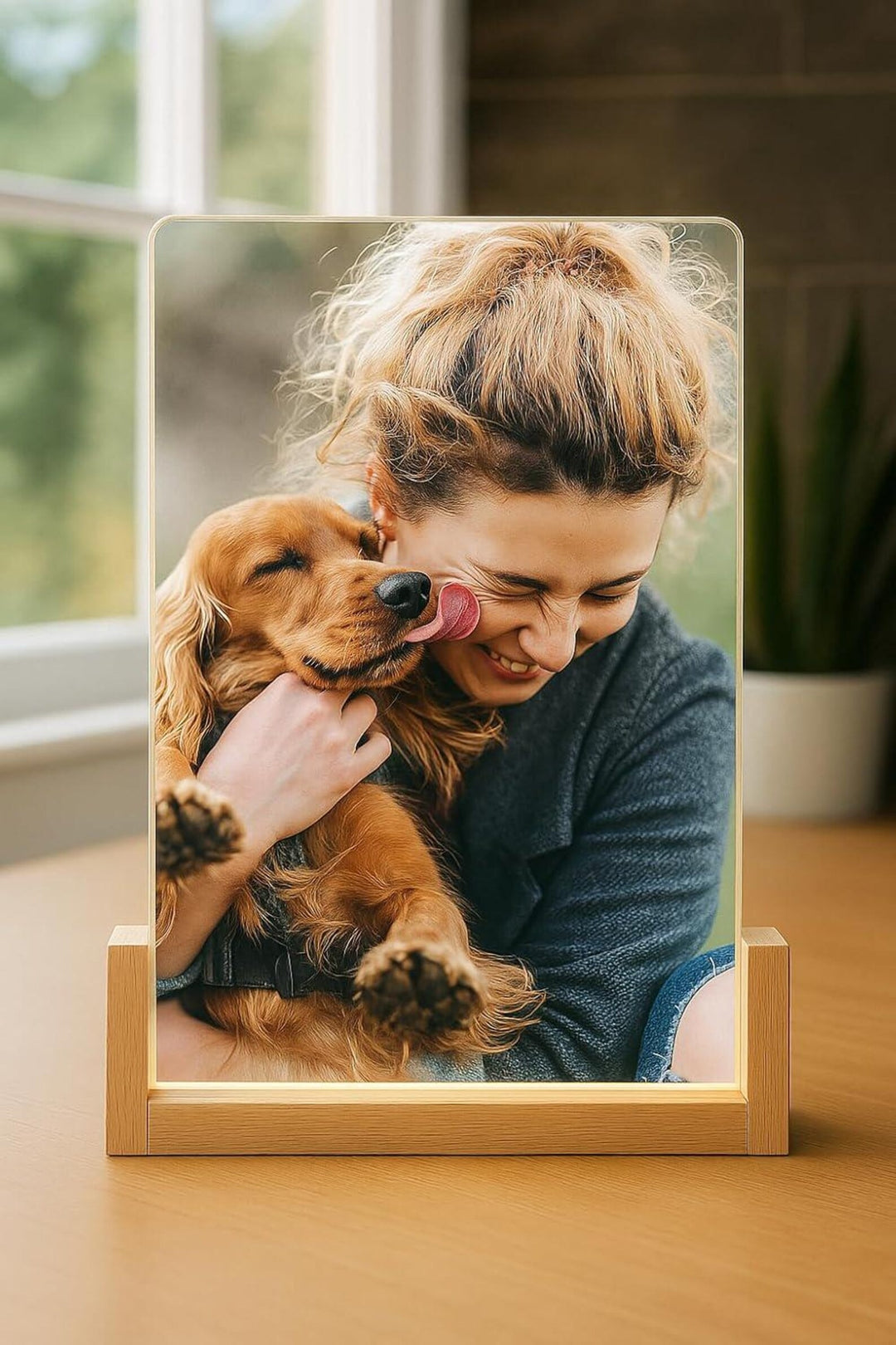 Personalised A5 Full Photo Acrylic Plaque - Powered by USB