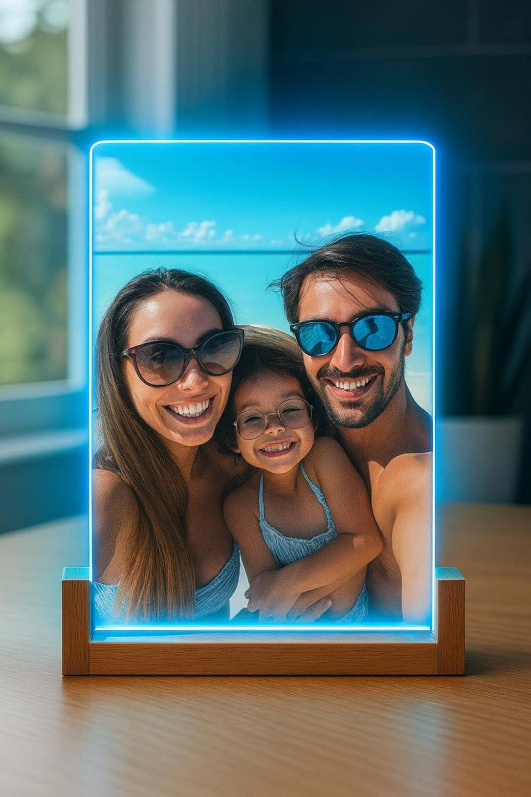 Personalised A5 Full Photo Acrylic Plaque - Powered by USB