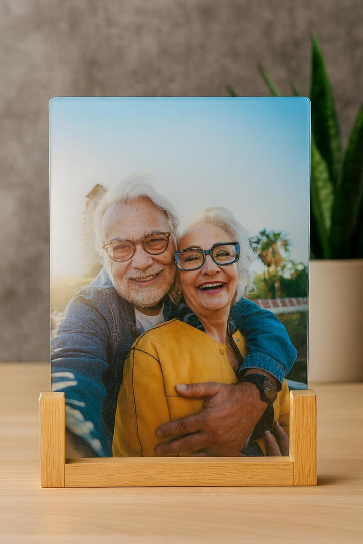 Personalised A5 Full Photo Acrylic Plaque - Powered by USB