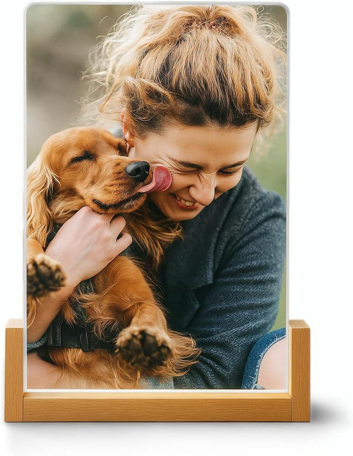 Personalised A5 Full Photo Acrylic Plaque - Powered by USB