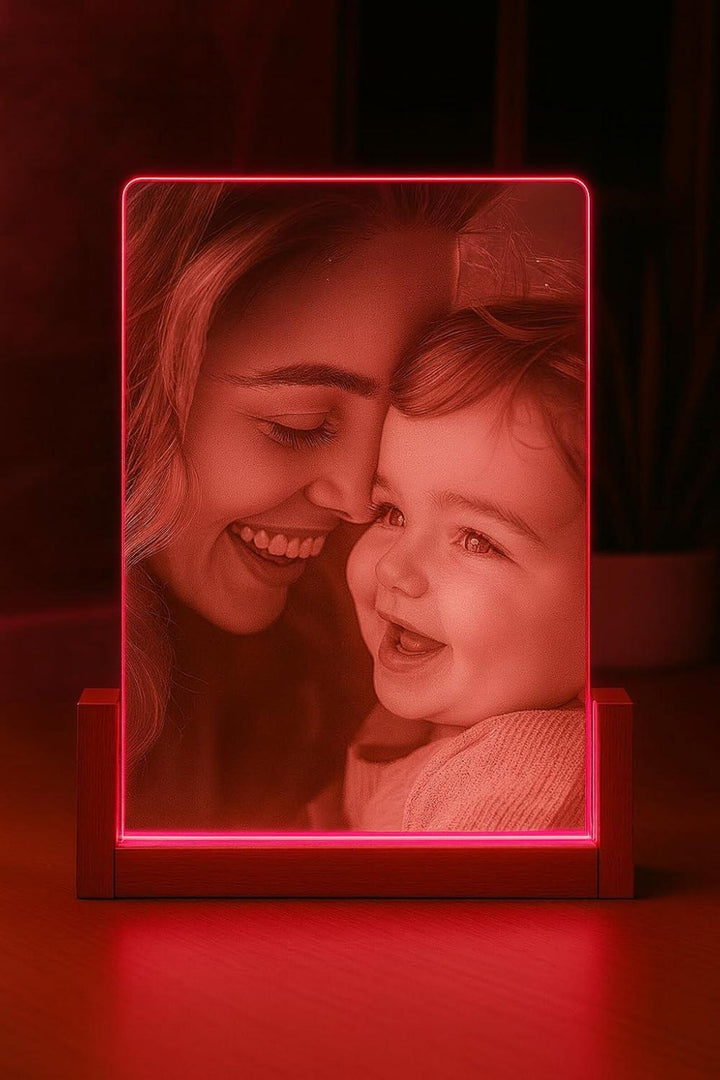 Personalised A5 Full Photo Acrylic Plaque - Powered by USB