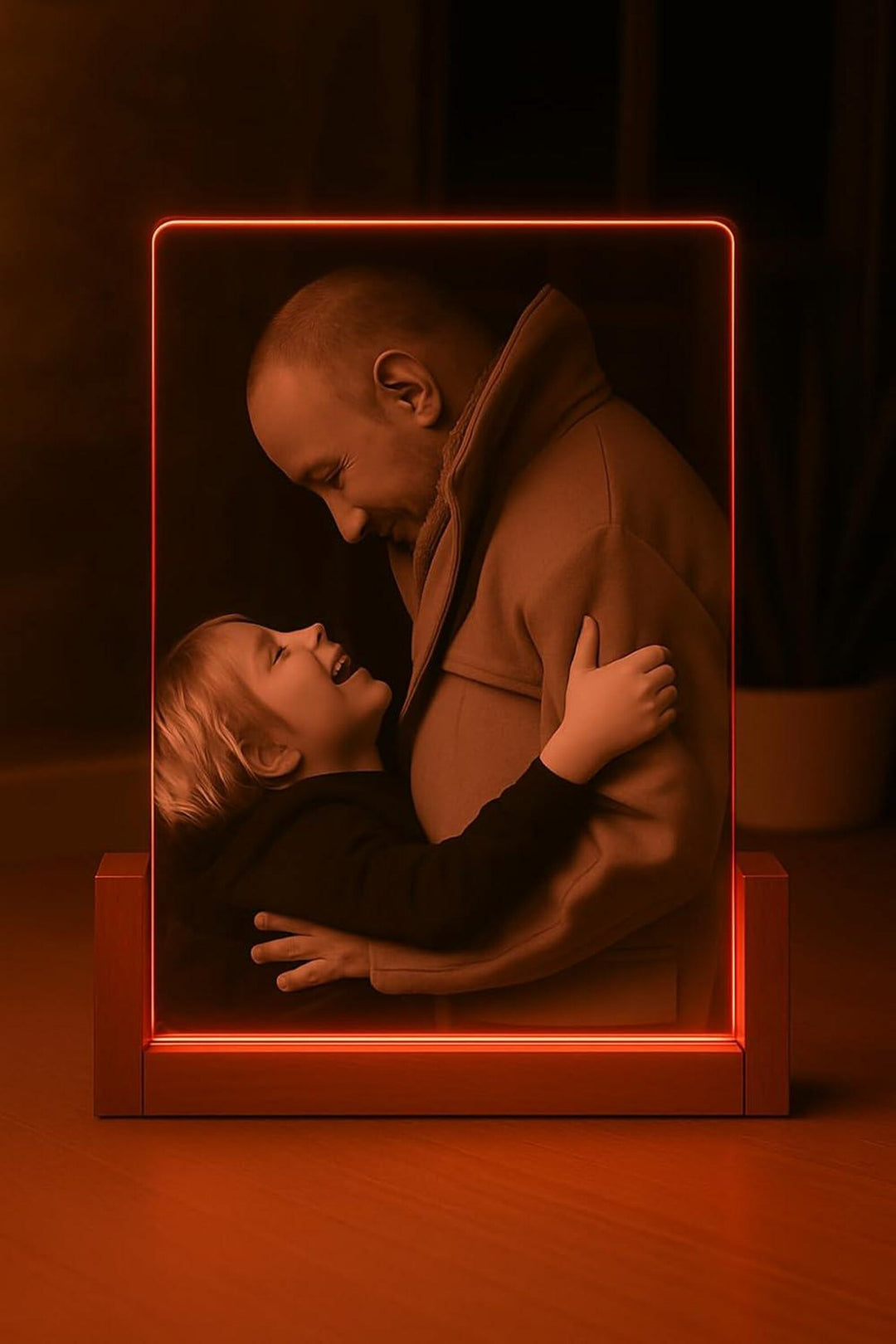 Personalised A5 Full Photo Acrylic Plaque - Powered by USB