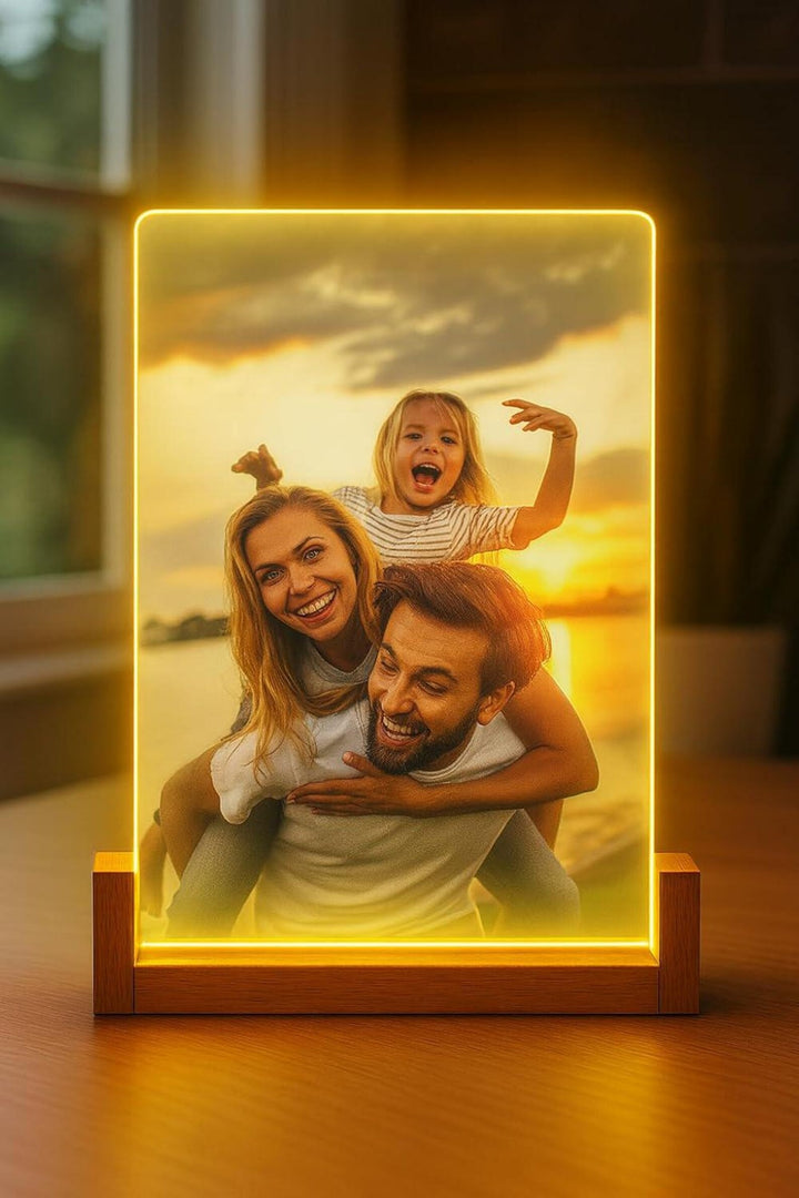 Personalised A5 Full Photo Acrylic Plaque - Powered by USB