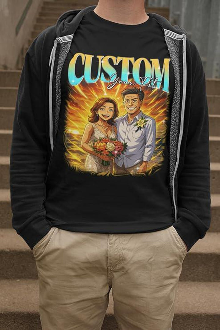 Personalised Anime Picture Bootleg T-Shirt