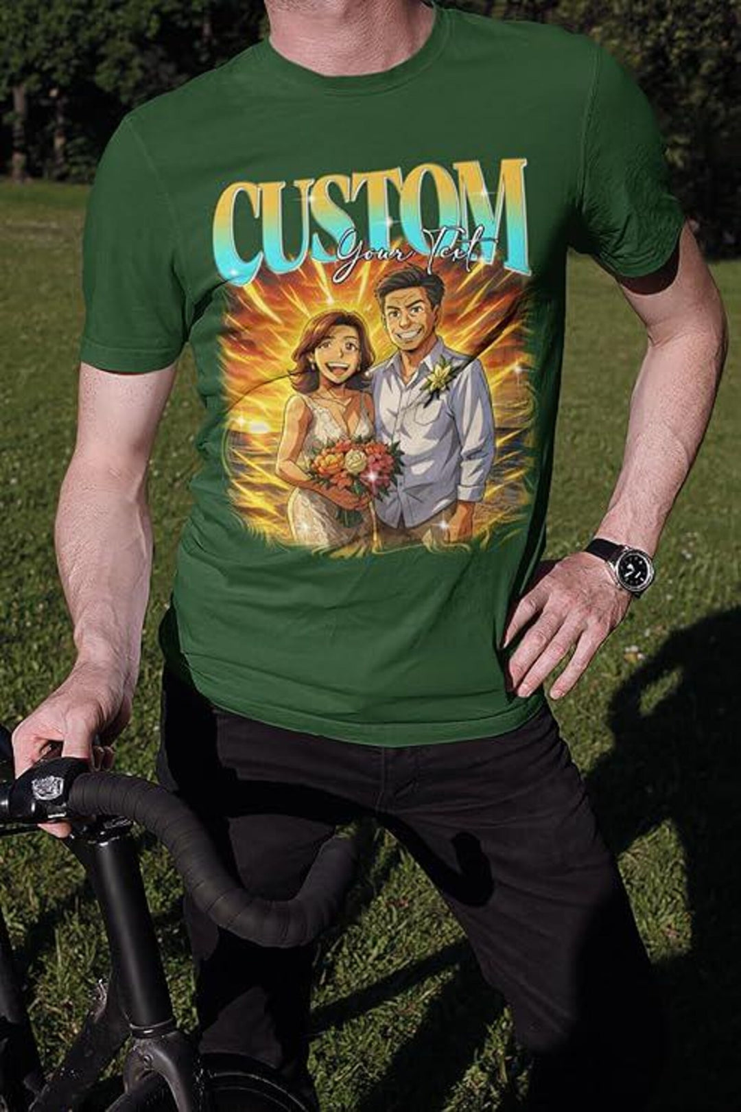 Personalised Anime Picture Bootleg T-Shirt