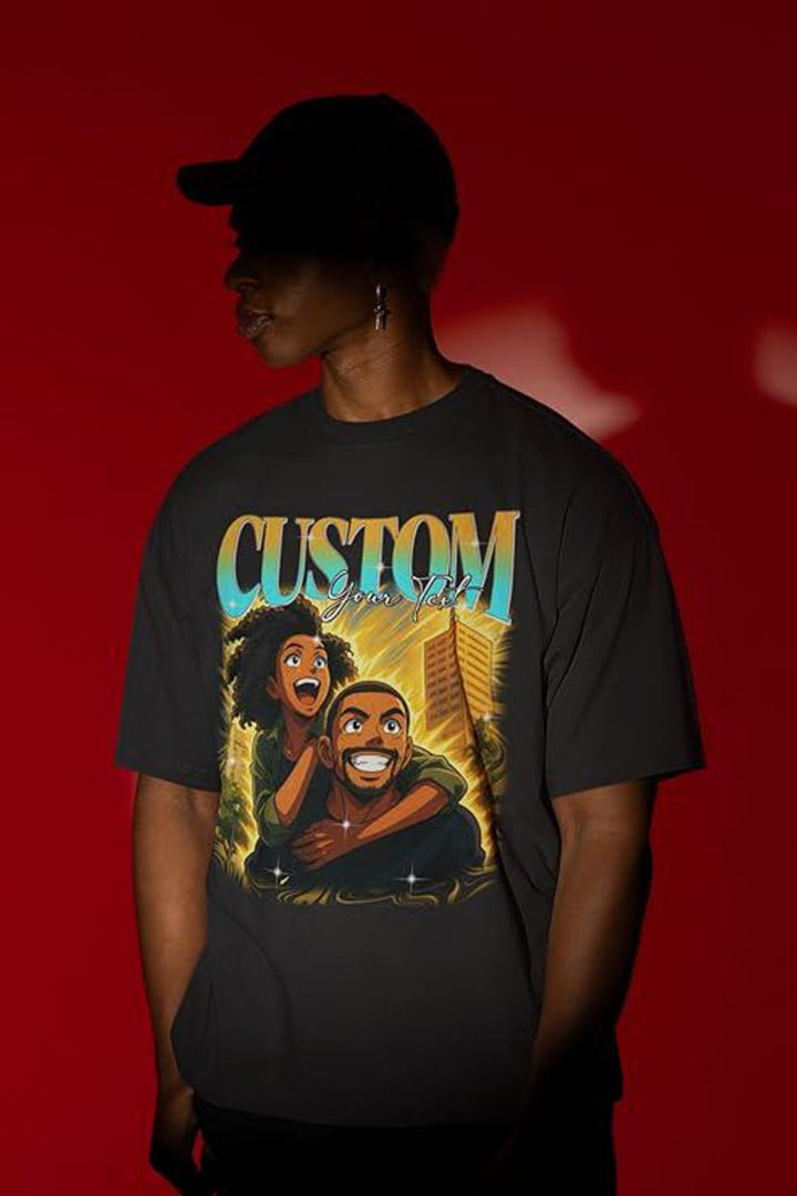 Personalised Anime Picture Bootleg T-Shirt
