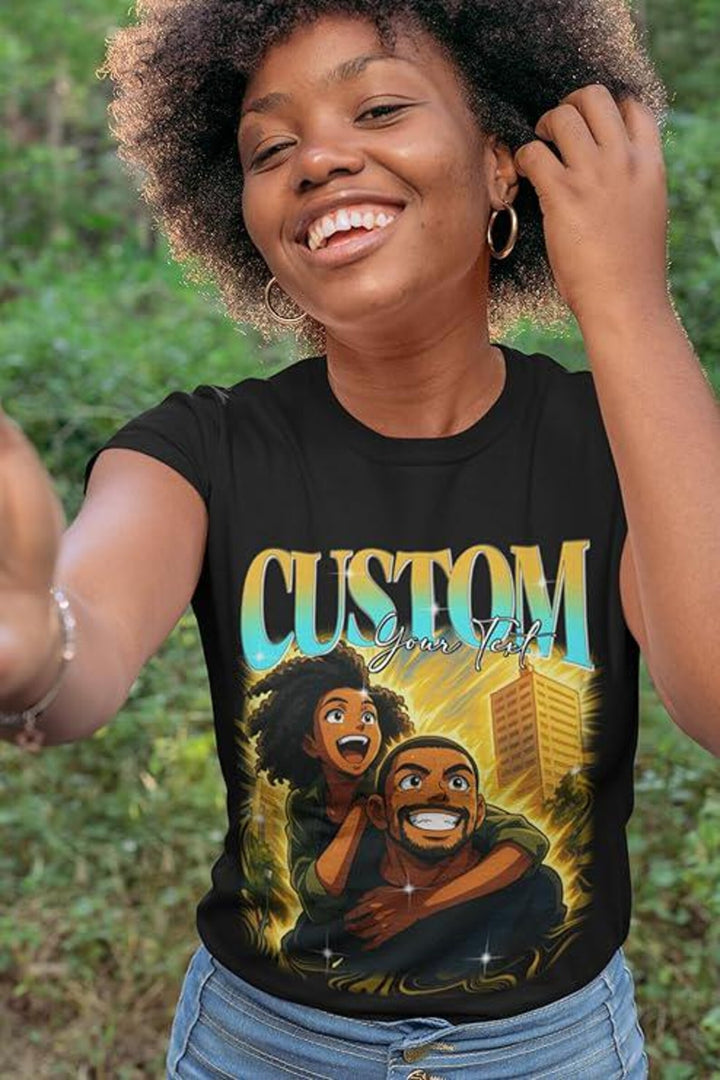 Personalised Anime Picture Bootleg T-Shirt