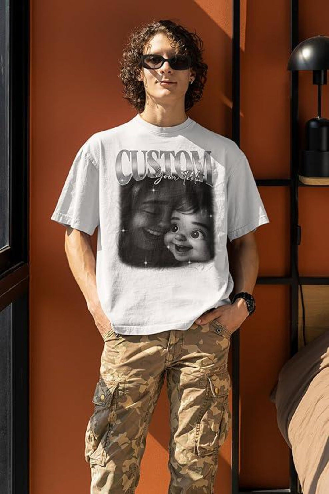 Personalised Anime Picture Bootleg T-Shirt