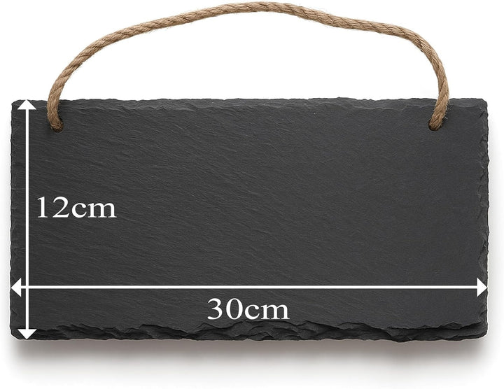 Personalised Large Slate Garden Sign 30x12cm