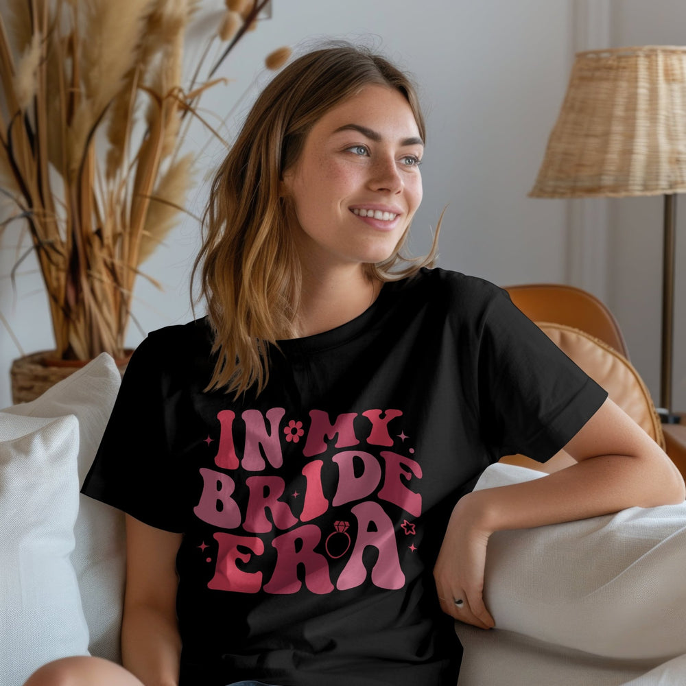 In My Bride Era Unisex T - Shirt, Bridal Shower Gift for Bride, Wedding Gift for New Bride, Engagement Tee for Bride, Bachelorette Party Shirt - Gifts Handmade