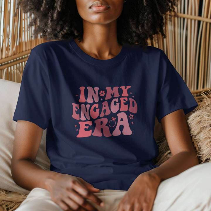 In My Engaged Era Unisex T - Shirt, Engagement Gift for New Wife, Future Bride Tee Shirt, Bachelorette Bride T - Shirt, Bridal Shower Tee Gift - Gifts Handmade