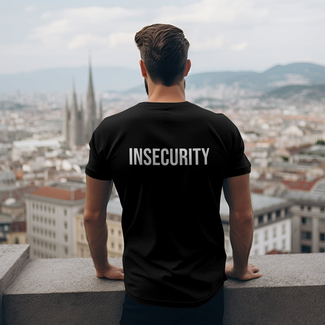 Insecurity Unisex T - Shirt, Funny Insecurity Gift for Friend, Security Parody Tee, Mental Health Unisex Shirt, Insecurity Slogan T - Shirt - Gifts Handmade