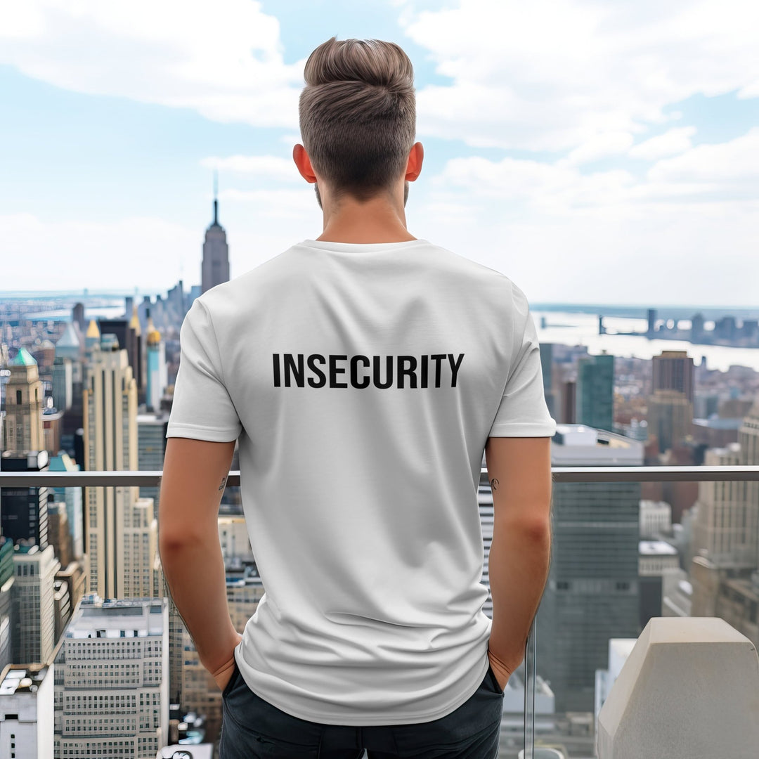 Insecurity Unisex T - Shirt, Funny Insecurity Gift for Friend, Security Parody Tee, Mental Health Unisex Shirt, Insecurity Slogan T - Shirt - Gifts Handmade