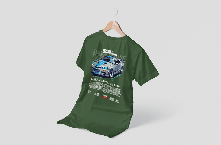 Nissan Skyline R34 Fast & Furious Unisex T-Shirt