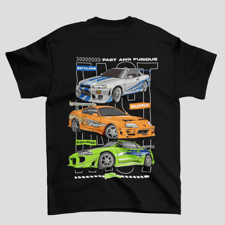 Fast And Furious - Skyline - Supra - Eclipse Unisex T-Shirt