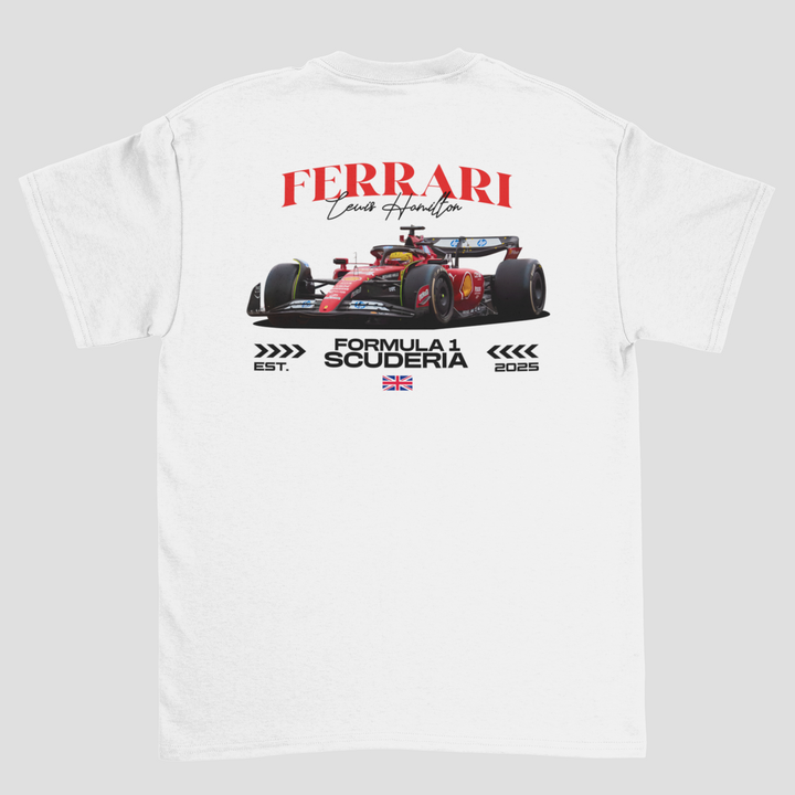 Lewis Hamilton Ferrari Scuderia V2 - Formula 1 Unisex T-Shirt