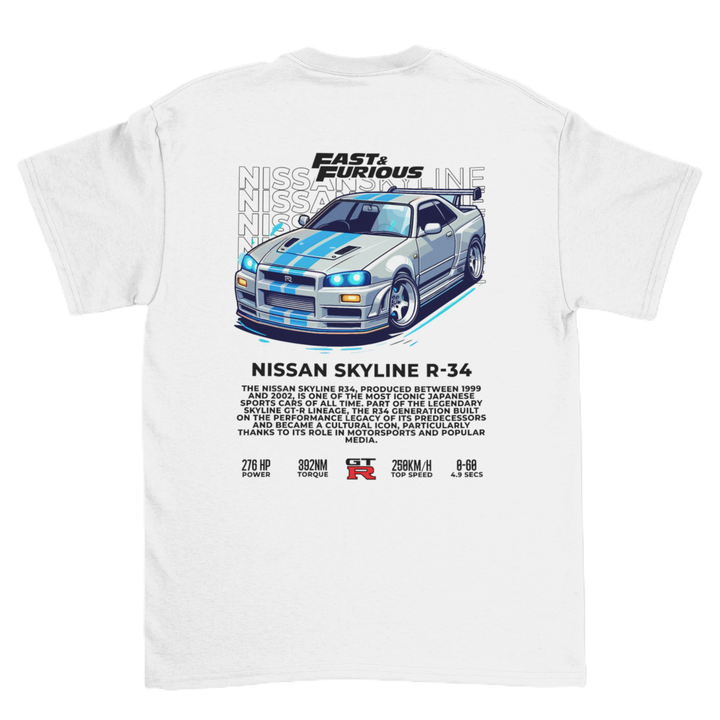 Nissan Skyline R34 Fast & Furious Unisex T-Shirt
