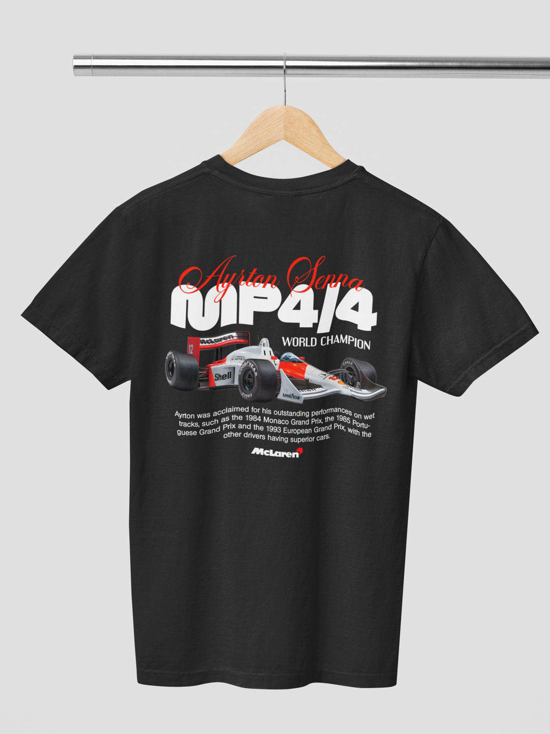 Ayrton Senna McLaren MP4/4 - Formula 1 Unisex T-Shirt