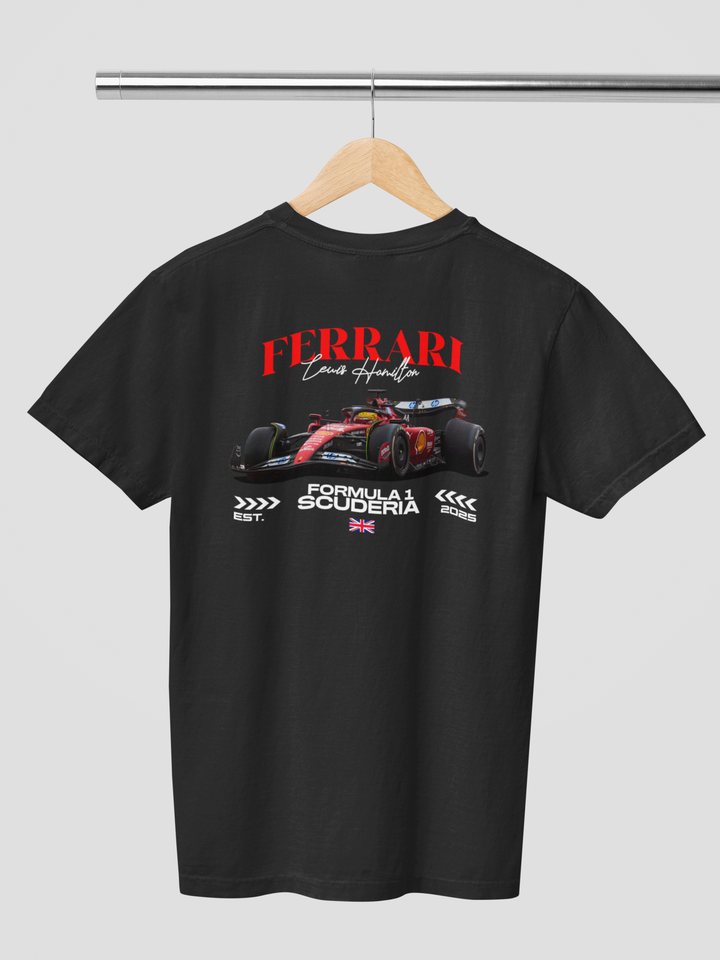 Lewis Hamilton Ferrari Scuderia V2 - Formula 1 Unisex T-Shirt