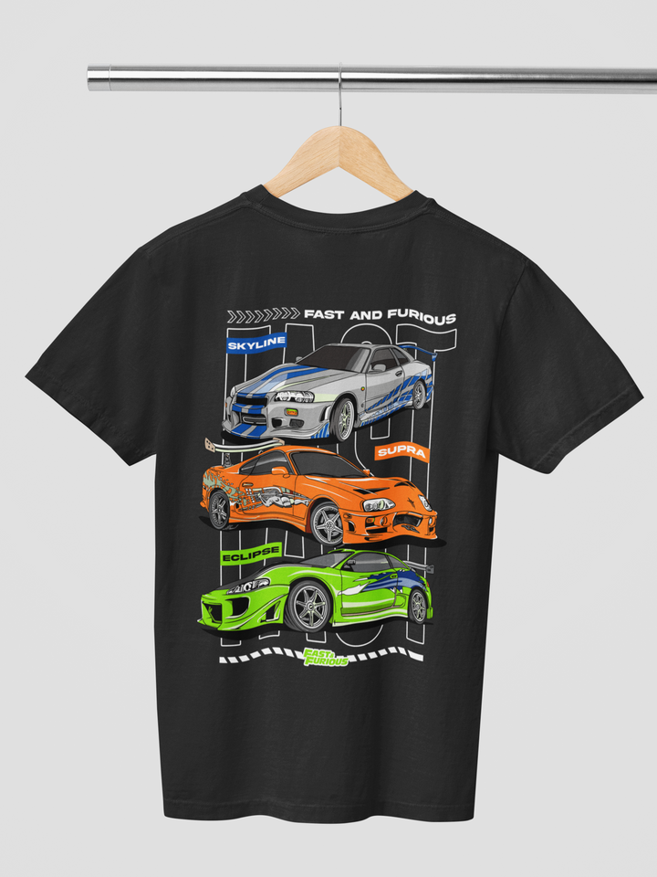 Fast And Furious - Skyline - Supra - Eclipse Unisex T-Shirt