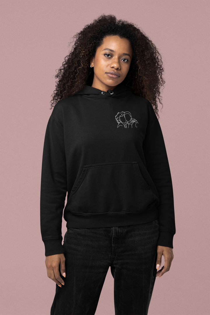 Embroidered Outline from Photo Unisex Hoodie