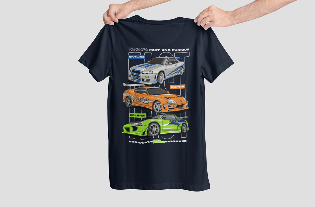 Fast And Furious - Skyline - Supra - Eclipse Unisex T-Shirt