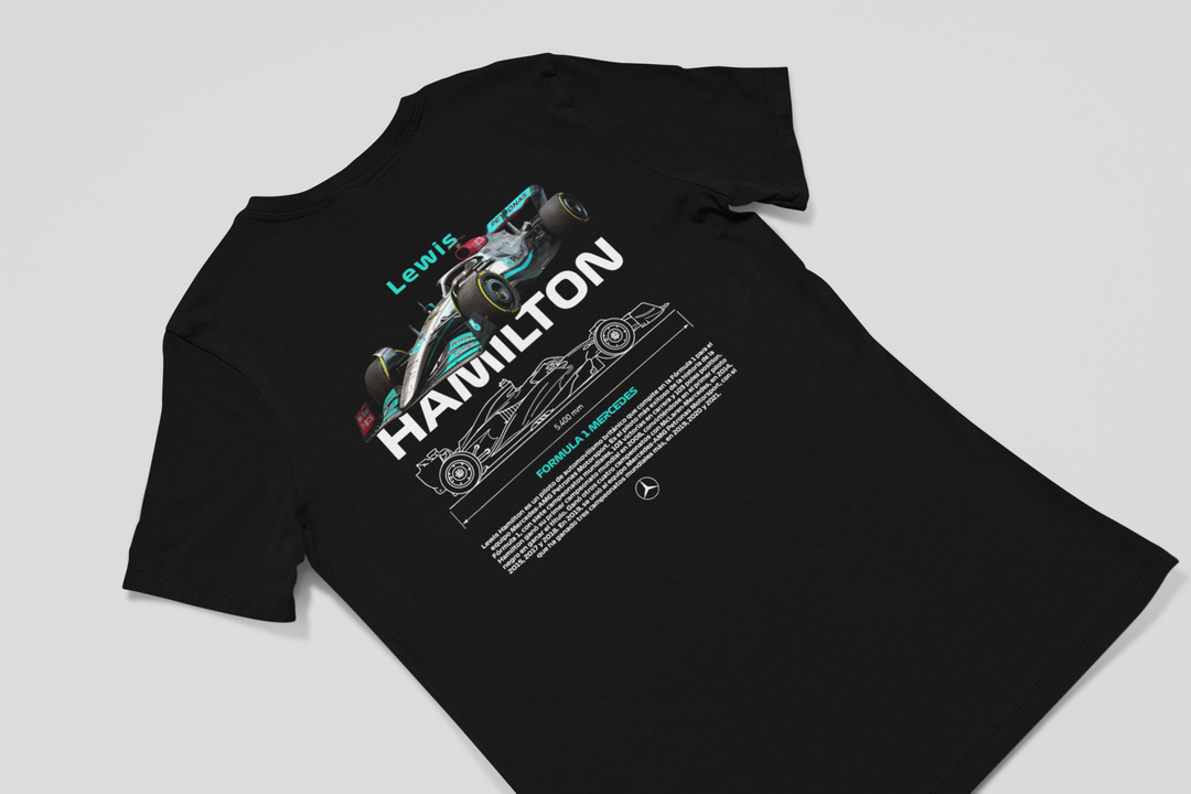 Black t-shirt with Porsche 911 RS graphic on a light gray background