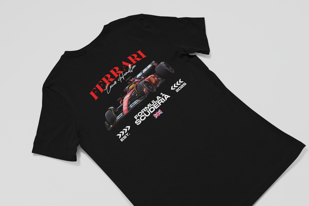 Lewis Hamilton Ferrari Scuderia V2 - Formula 1 Unisex T-Shirt