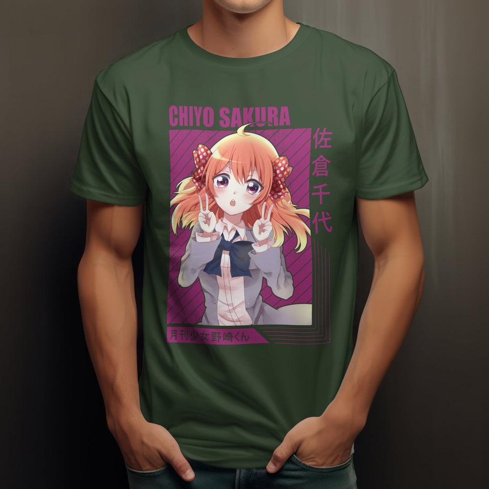 Monthly Girls' Nozaki - kun - Chiyo Sakura T-shirt - Gifts Handmade