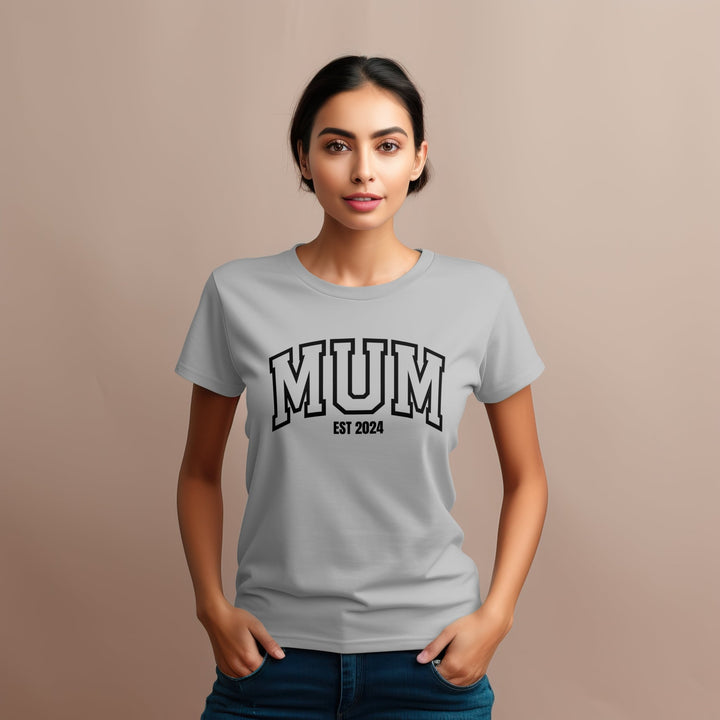 Mum Est Custom Year T-Shirt, Personalised Gifts for Mum, Mothers Day Shirt Gift, Custom Mum Tee Shirt, New Mum Gift, Christmas Gift for Mom - Gifts Handmade