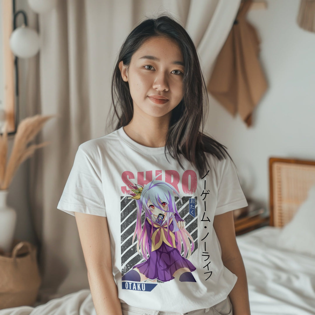 No Game No Life - Shiro T-shirt - Gifts Handmade