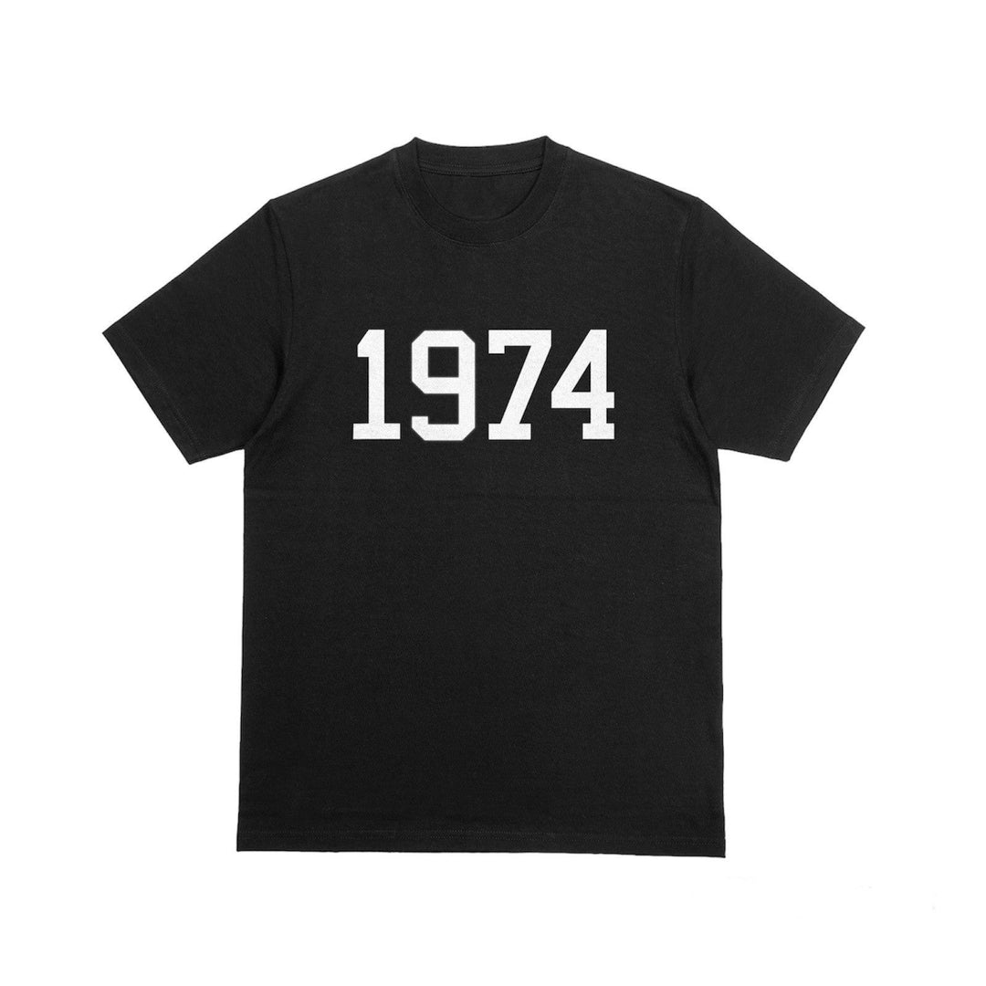 Personalised Birth Year Unisex T - Shirt - Varsity Font Birth Year T - Shirt - Custom Birth Year Shirt - Perfect Birthday Gift - Unisex Graphic Tee - Gifts Handmade