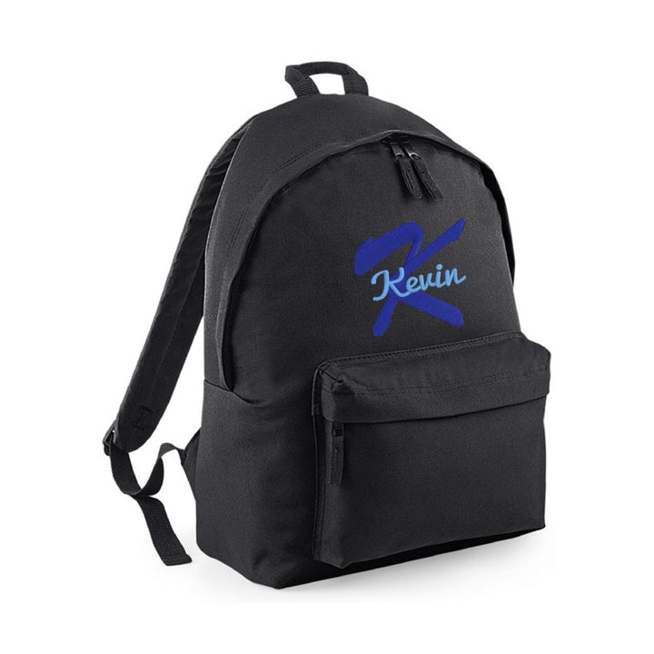 Personalised Embroidered Backpack - Black - Gifts Handmade