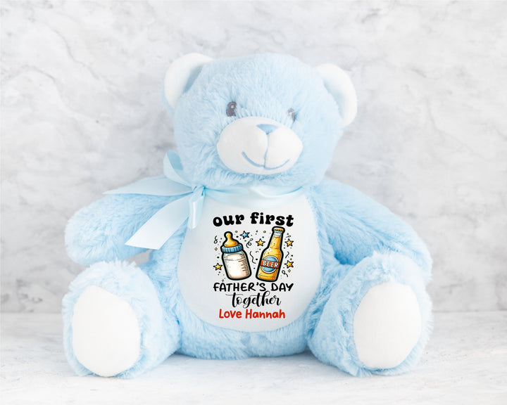 Personalised First Father's Day Cheers Teddy - Gifts Handmade