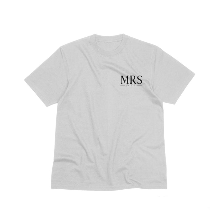 Personalised Mr And Mrs T - Shirt, Custom EST Mr And Mrs T - Shirt, Wedding Anniversary Gift, Wife And Husband T - Shirt, Matching Couples T - Shirt - Gifts Handmade