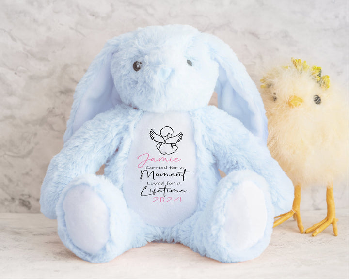 Personalised Pink Memorial Baby Angel Teddy - Gifts Handmade