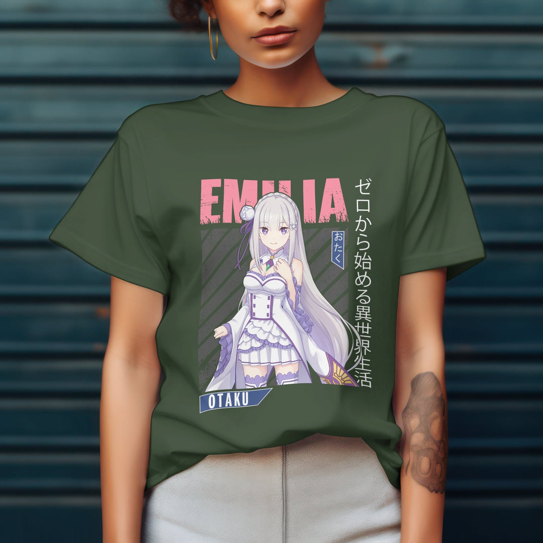 Re:zero - Emilia v3 T-shirt - Gifts Handmade