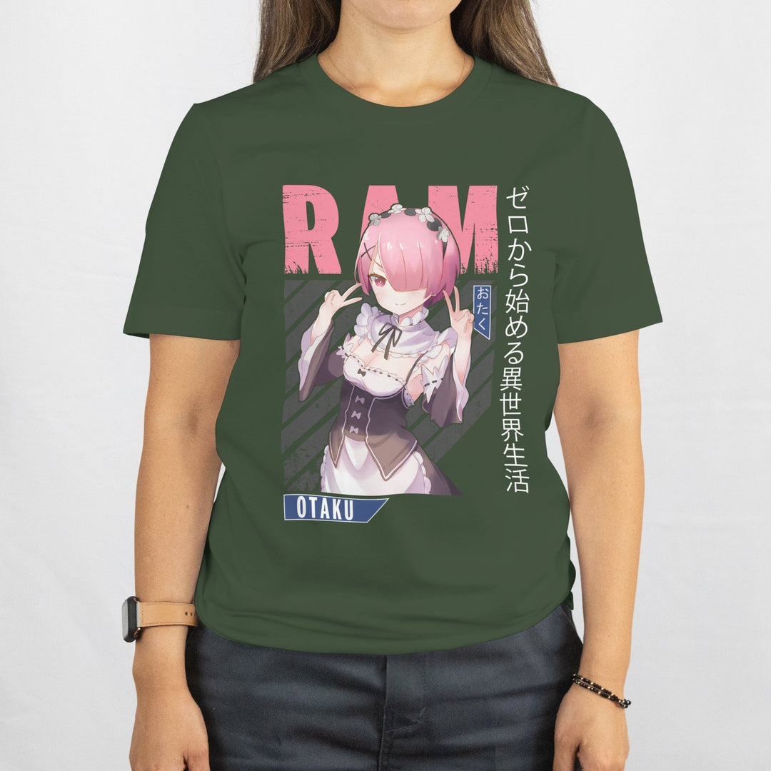 Re:zero - Ram v1 T-shirt - Gifts Handmade