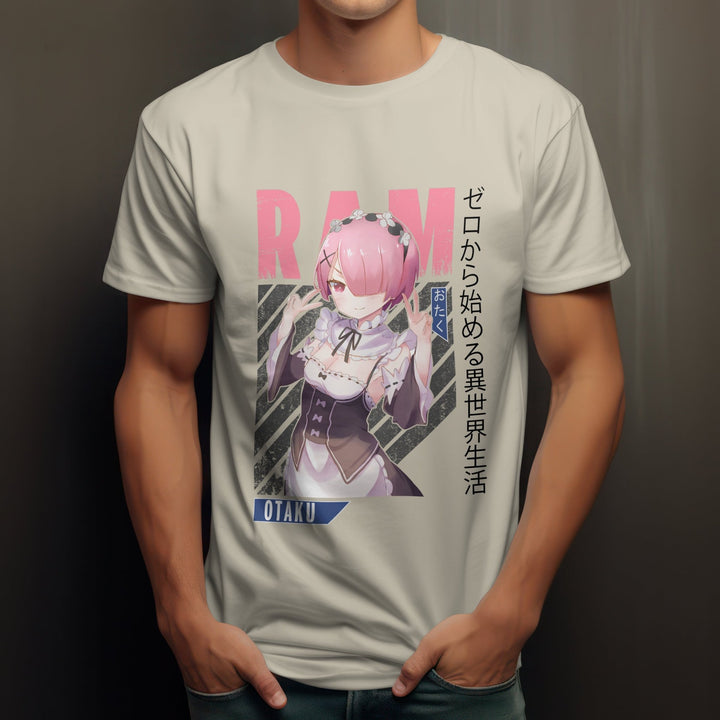 Re:zero - Ram v1 T-shirt - Gifts Handmade