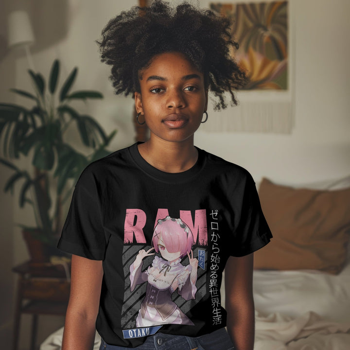 Re:zero - Ram v1 T-shirt - Gifts Handmade