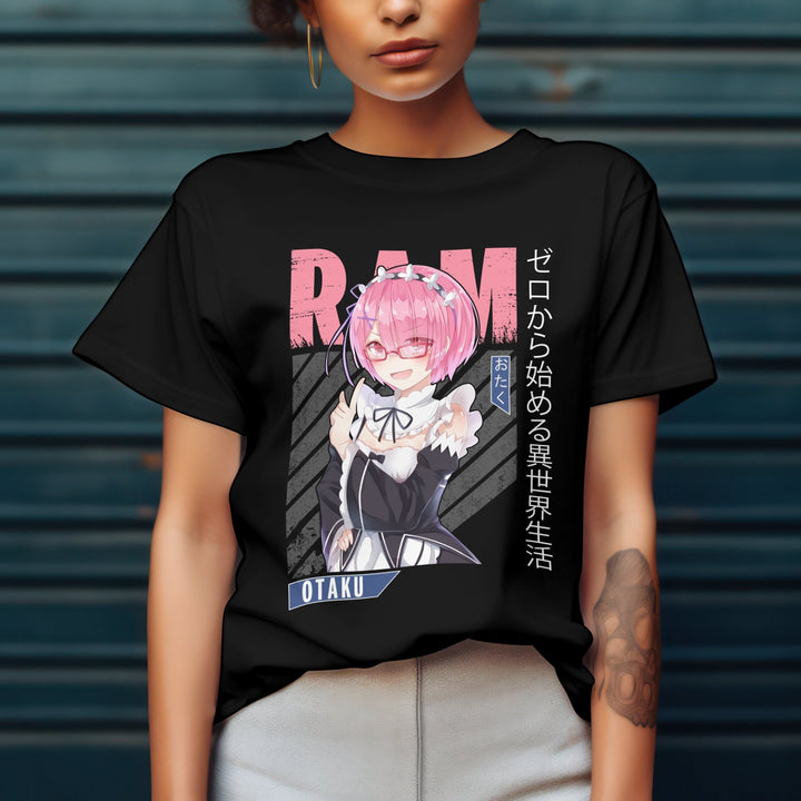 Re:zero - Ram v2 T-shirt - Gifts Handmade