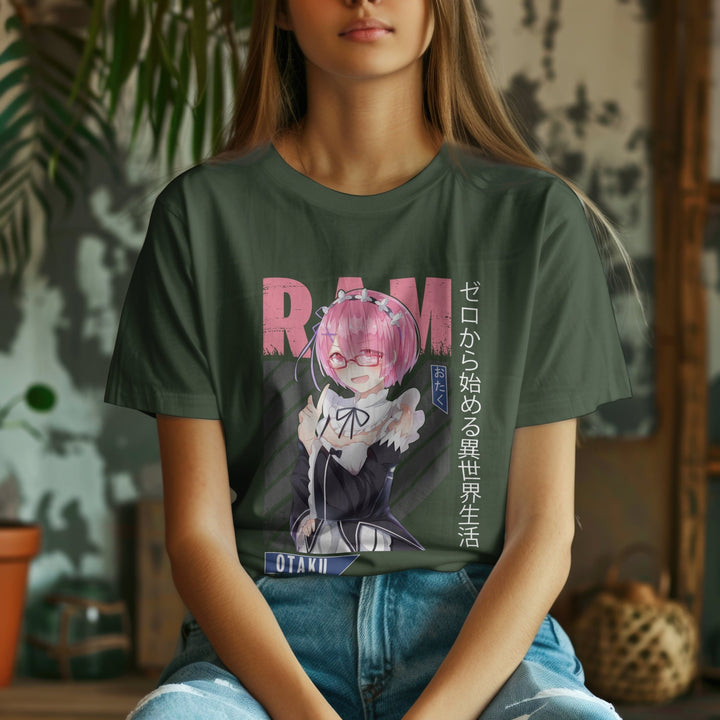 Re:zero - Ram v2 T-shirt - Gifts Handmade