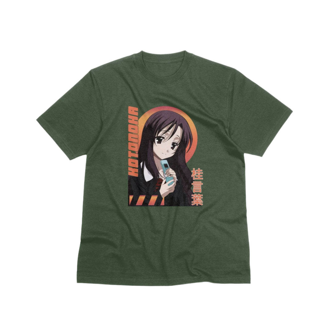 School Days - Kotonoha T-shirt - Gifts Handmade