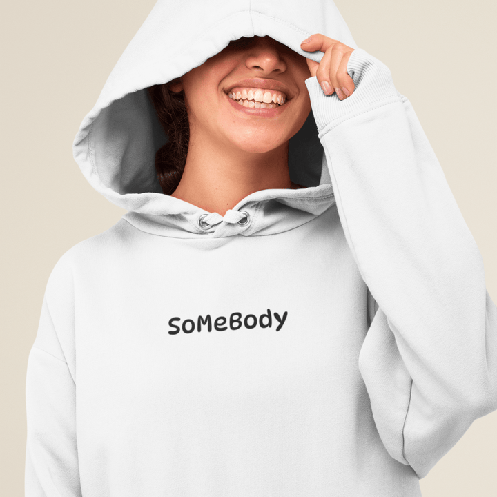 Somebody's Problem Embroidered Unisex Hoodies with Initial Letter on Sleeve, Matching Couple Valentine Hoodies, Romantic Couples Hoodie Gift - Gifts Handmade