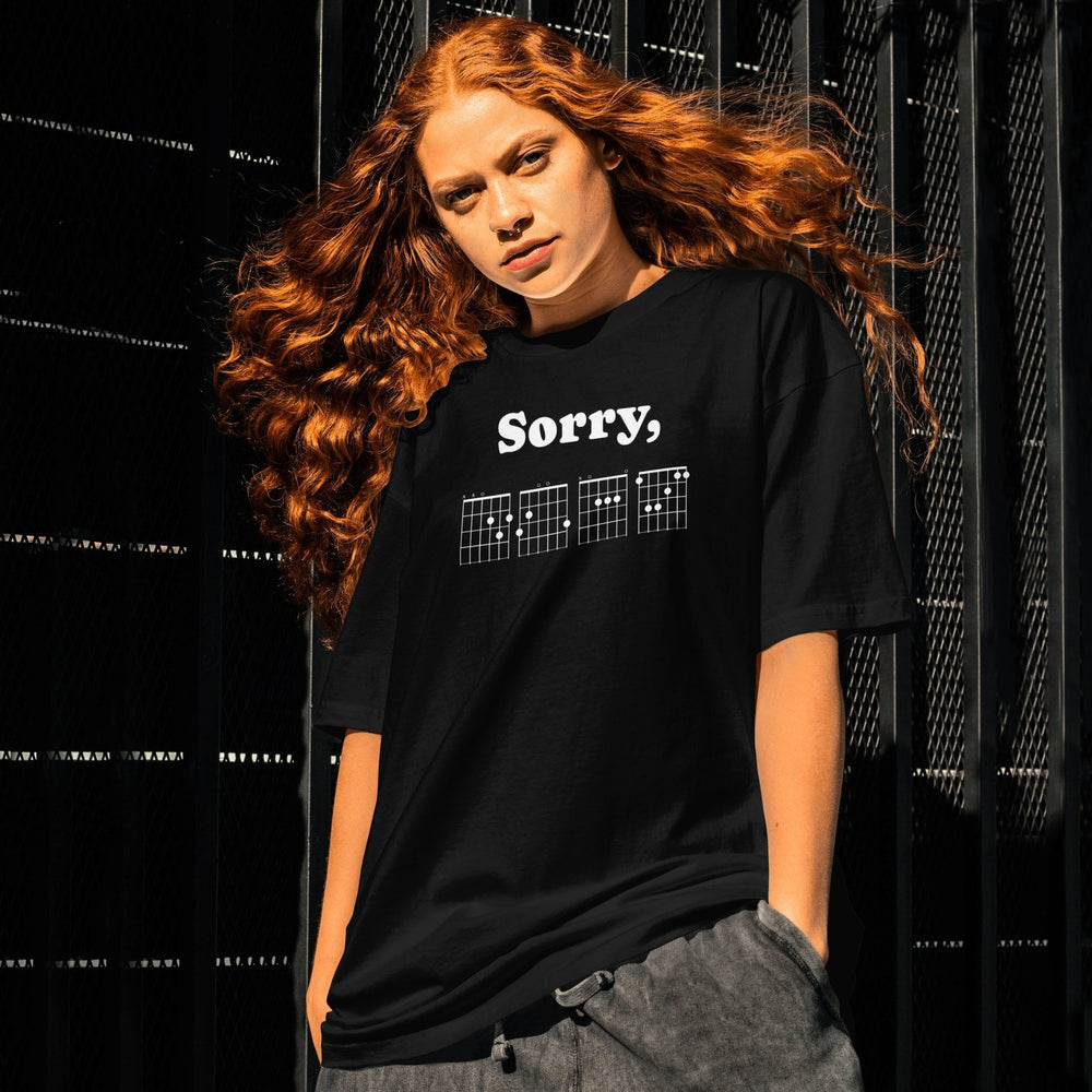 Sorry IDGAF Unisex T-Shirt, Funny Guitar Chords Shirt, Guitar Player Shirt Gifts, Guitarist Joke Slogan T-Shirt, Funny Musician Unisex Shirt - Gifts Handmade