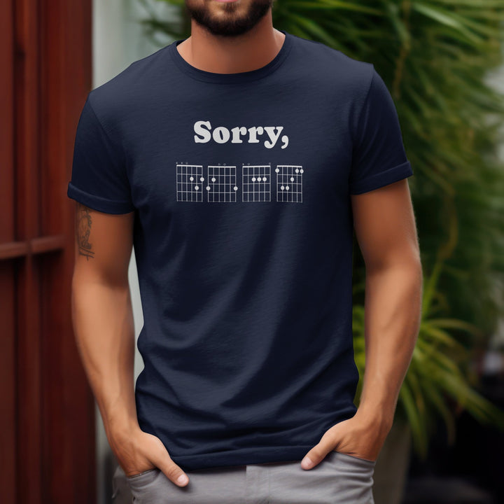 Sorry IDGAF Unisex T-Shirt, Funny Guitar Chords Shirt, Guitar Player Shirt Gifts, Guitarist Joke Slogan T-Shirt, Funny Musician Unisex Shirt - Gifts Handmade