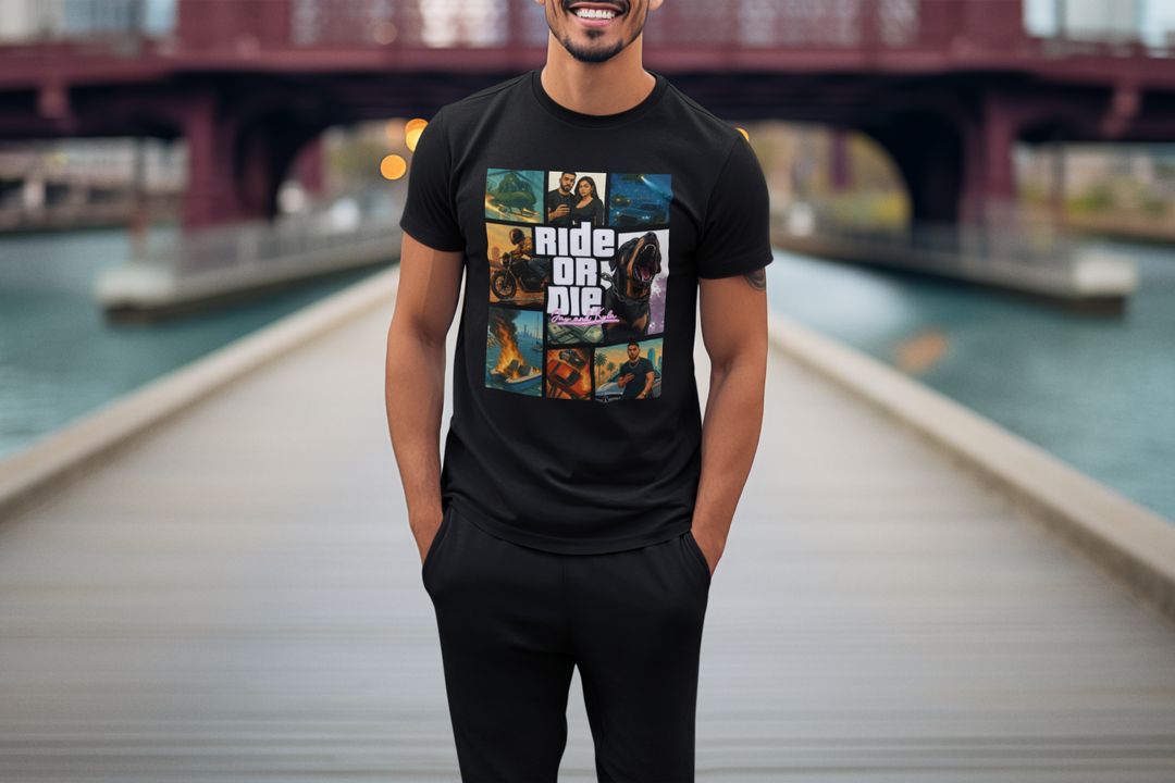 Personalised Vice Streets Collage T-Shirt